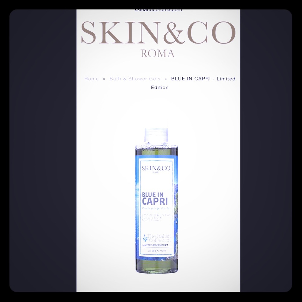 SKIN & CO BLUE IN CAPRI BODY WASH